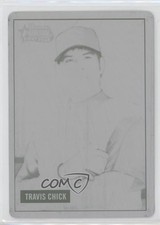 2005 Bowman Heritage Printing Plate Black 1/1 Travis Chick #276 a6i