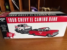 1959 Chevrolet El Camino Bank ERTL 1/25 Wix Filters Box Diecast Red