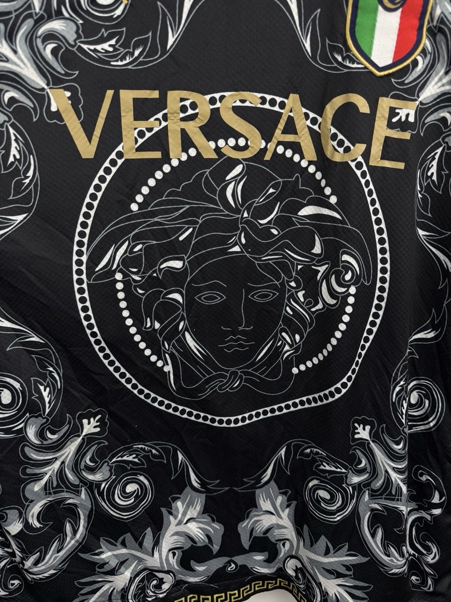 🇮🇹 Puma Versace Italy Soccer Jersey T-Shirt Retro Rare Italia