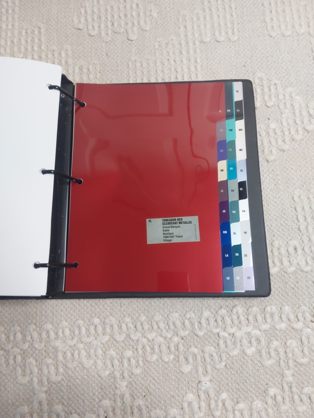 1996 Mercury Dealer Album Color upholstery paint book Cougar Grand Marquis thumbnail 12