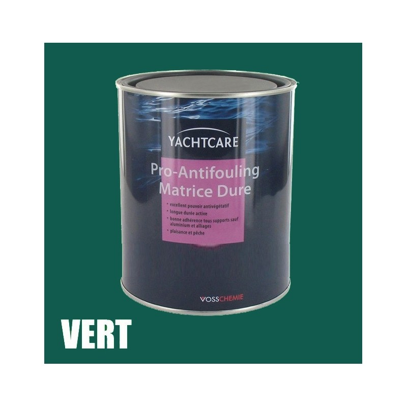 Antifouling matrice dure vert pour protection de coque YACHTCARE PRO 2,5l
