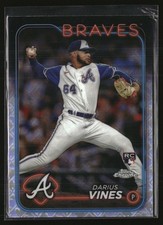 Darius Vines 2024 Topps Chrome Logofractor Edition #197 Rookie Atlanta Braves