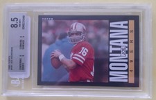 1985 JOE MONTANA BGS 8.5 ... BONUS VINTAGE CARDS OF UR FAV TEAMS ADDED!!