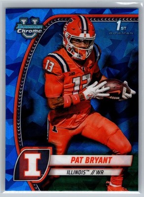 2024 Bowman University Chrome Sapphire Pat Bryant #142 Illinois