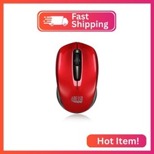 Adesso Ergonomic iMouse S50 - Wireless Optical Mouse Red
