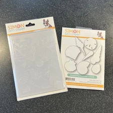 Simon Says Stamp Sensational Seashells Embossing Folder & Cutting Dies~New