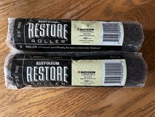 2 pk Rust-Oleum Restore Roller 3/8 Nap 9" for Deck & Concrete Restore Sealed