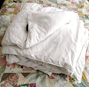 Blue Ridge Hotel Grand Down Duvet Insert King size Cotton White 88" x 104" USA