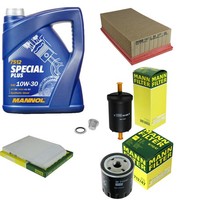 Mann Inspektionspaket 5L Mannol Special Plus 10W-30 FüR Renault Laguna I 3.0 24V