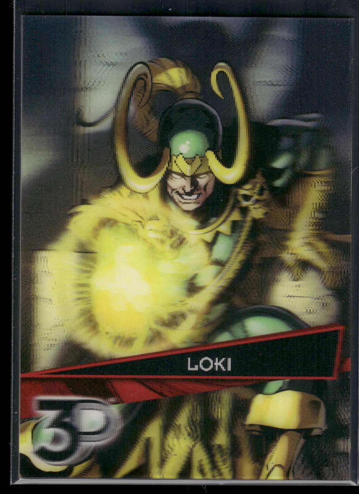 2015 Upper Deck Marvel 3D #13-3D Loki Lenticular 3D