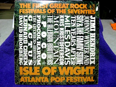 First Great Rock Festivals of The 70s - Isle Of Wight Atlanta Pop Festival 3 LP - Image 1 of 4