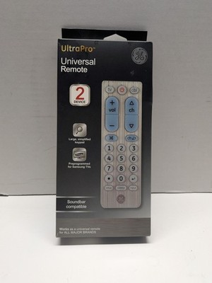 GE UltraPro Universal Remote for TV & Soundbar   Open Box   Untested