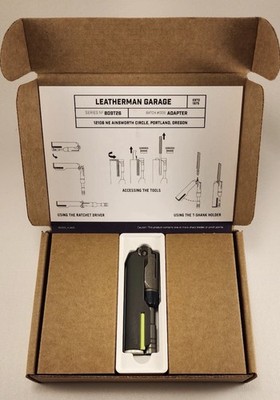 Leatherman Garage Batch #009 Adapter Charcoal Gray. New In Box. Ready To Ship