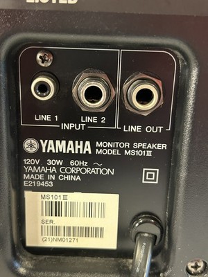 Yamaha MS101 III Powered Monitor Speaker Studio Audio Tested