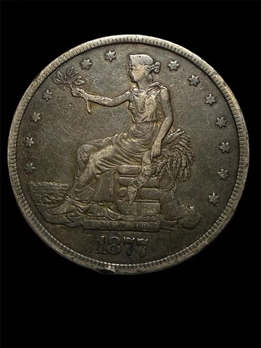 1877-P Silver Trade $1 Dollar