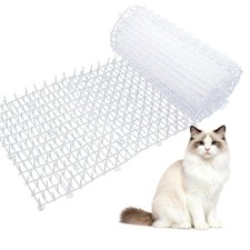 Transparent Clear Cat Deterrent Mat with Spikes 6.5FT for Sofa Furniture