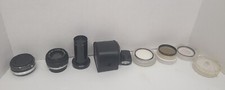 Lot Of 13 Vintage Camera Accessories Olympus Vivitar Kitstar Samigon Bushnell