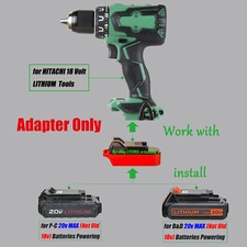 1 Adapter for Hitachi 18v Tools To for Porter Cable/Black and Decker 20v Battery