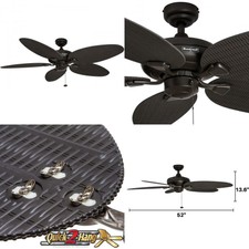 Honeywell Duvall 52 Inch Tropical Ceiling Fan With Five Wet Rated