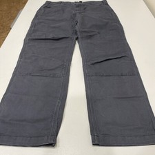 Carhartt Rugged Flex Relaxed Canvas Utility Work Pants for Men Grey Size 34/32