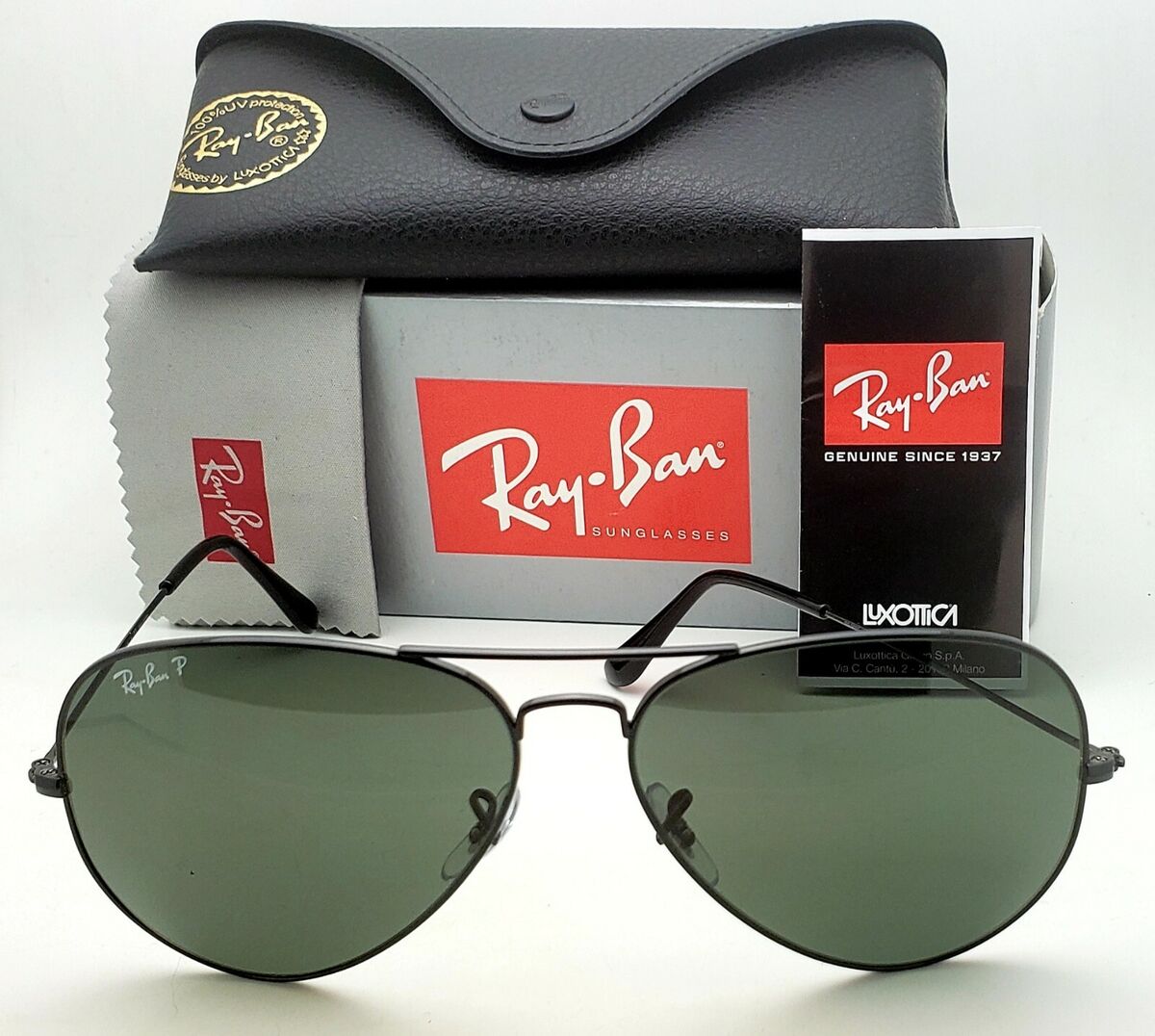 Polarized RAY-BAN Sunglasses RB 3025 Large Metal 002/58 55 Polarized RAY-BAN Sunglasses RB 3025 Large Metal 002/58 55