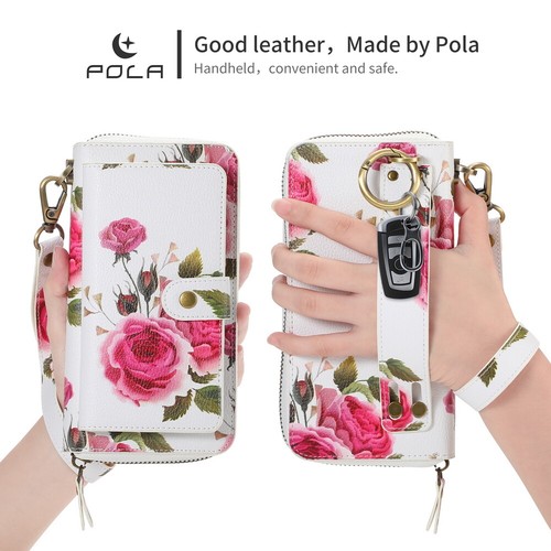 Large Capacity Wallet Handbag Removable Phone Cover For Samsung S22 S23 S24 Case - Picture 30 of 84