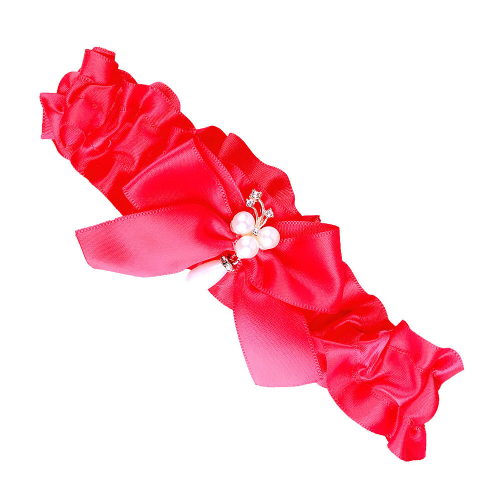 Wedding Costume Flower Garter Red Sexy Garter Red Garter Belt Elastic