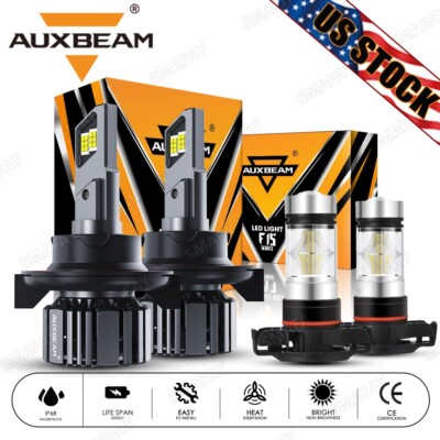 For Ford Escape 2008-2012 AUXBEAM Canbus H13 LED Headlights High Low 5202 Fog 4X