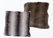 Fellkissen Luxus Kissen Dekokissen Sofakissen 45x45cm verschiedene Farben