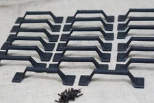 20 Cast Iron Black Handles Gate Pull Shed Door Barn Handle Drawer Pulls Long