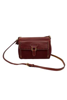 Dooney & Bourke Florentine Leather Pocket Crossbody Bordeaux
