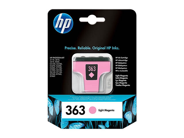 Cartouche HP 363 magenta clair élimine les lignes sur vos impressions photo