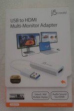 J5CREATE USB TO HDMI MULTI MONITOR ADAPTER WHITE