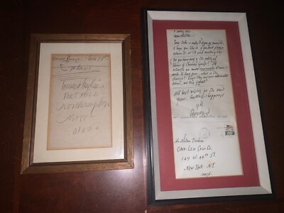 Leonard Baskin Personal Hand Written Letter & Envelope To Paton January 4, 1971