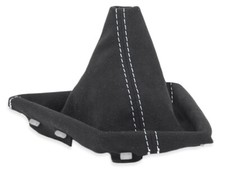 SCHALTMANSCHETTE FUR BMW F30 F31 2012-2018 SCHALTSACK ALCANTARA NAHT WEISS