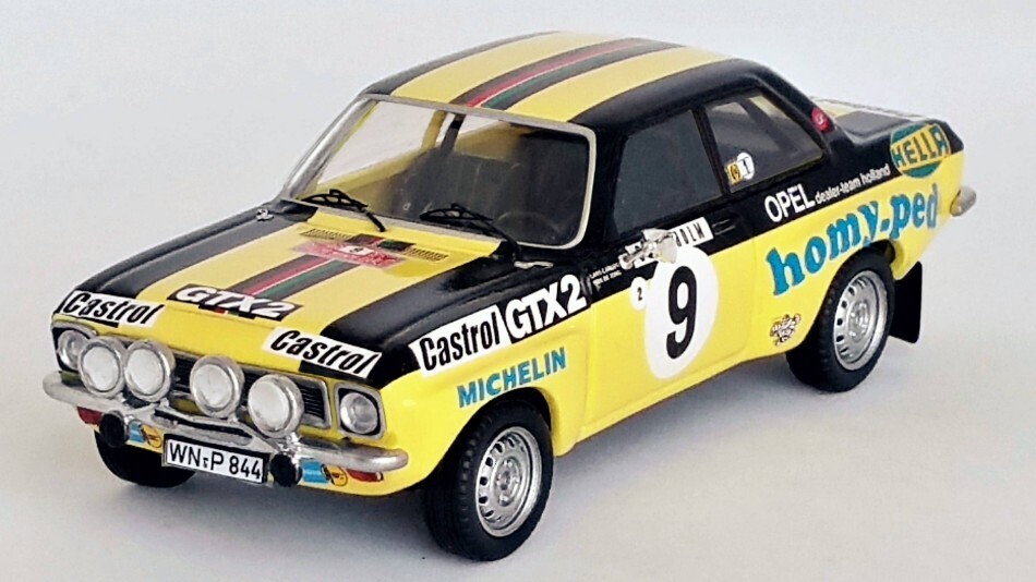 Kit Miniature Opel Ascona A N°4 – Rallye Monte-Carlo 1975 – Mini Racing 1/43 Résine