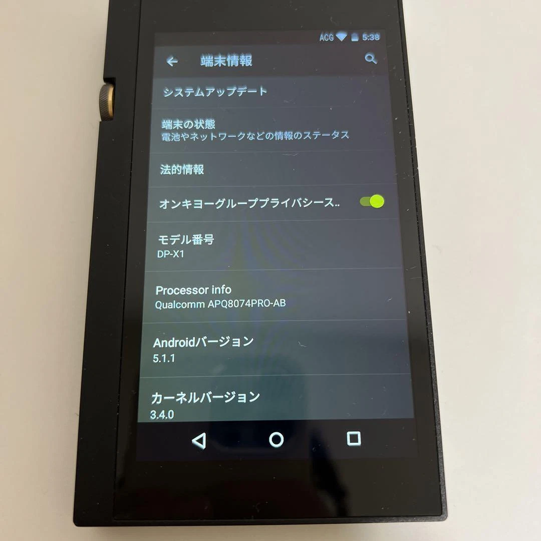 ONKYO Digital Audio Player DP-X1 only body