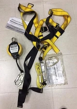 MSA Workman Full Body Vest-Style Harness with Extra Carabiners and Workman PFL 