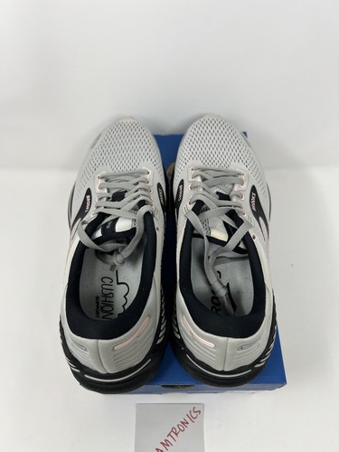 Brooks Women's Adrenaline GTS 22 Running Shoe - Grey/Rose/Black - 8.5 Medium US - Picture 6 of 7