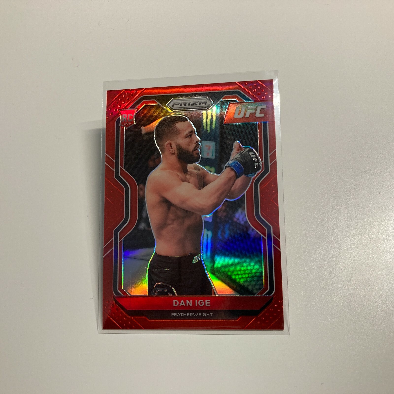 Dan Ige 2021 Panini Prizm UFC Red Refractor RC Rookie Card 270/275 #70