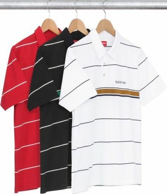 Supreme SS16 Striped Polo SHIRT CLASSIC 