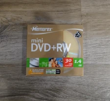 Memorex Mini DVD+RW 30 Min 1.4 GB SEALED