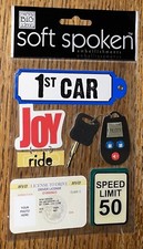 Soft Spoken 1st Car Drivers License Joy Ride Keys High School Scrapbook stickers