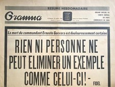 Gramma Journal de La Havana Cub Advert Death Of Che Guevara 22/10/1967