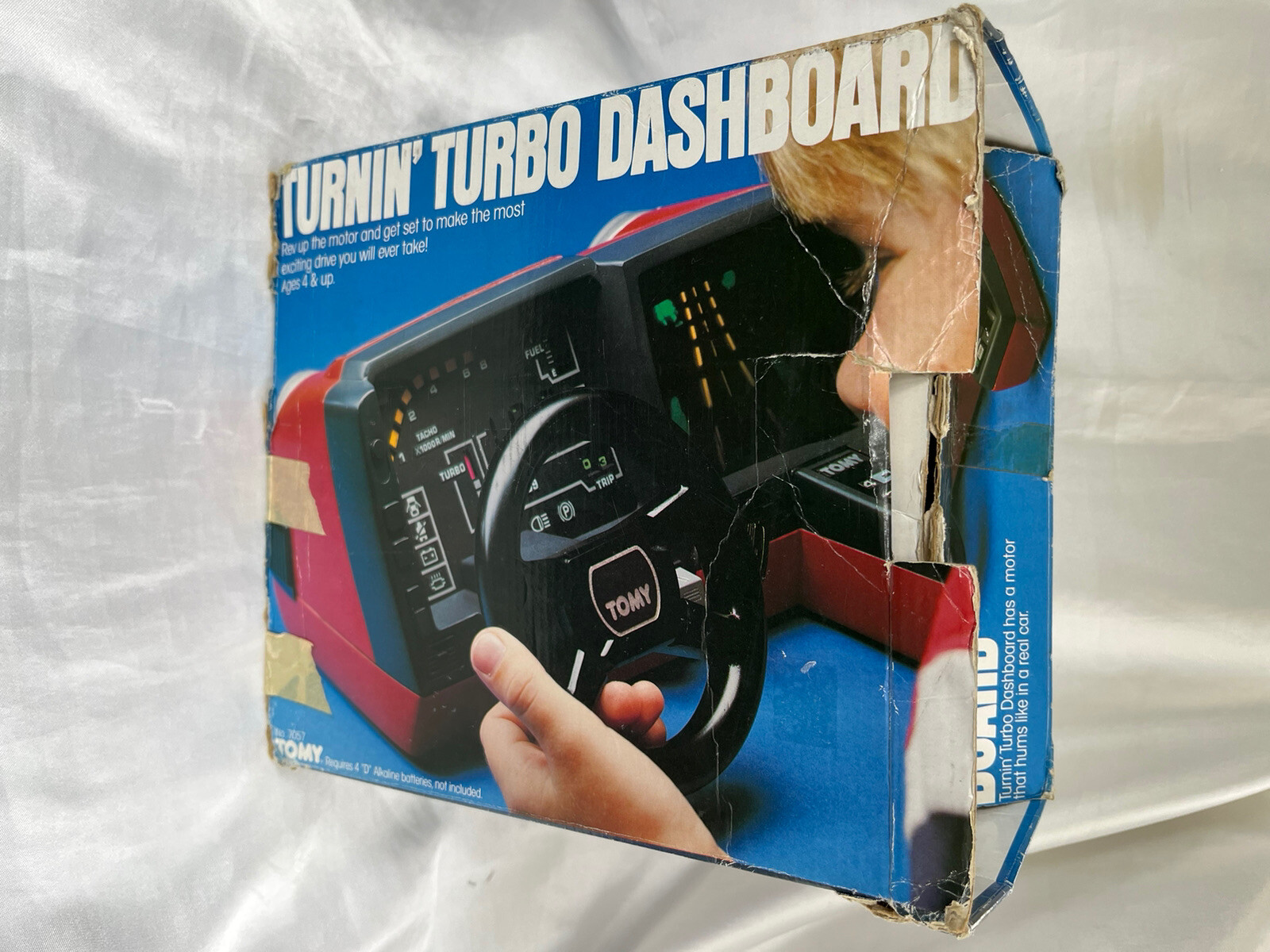 Tomy Turbo Racing Car Dashboard Game Toy Turnin 1983 Works But For