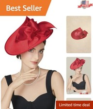 Polished Fuchsia Wide Brim Fascinator - Perfect for Horse Racing  Festivals