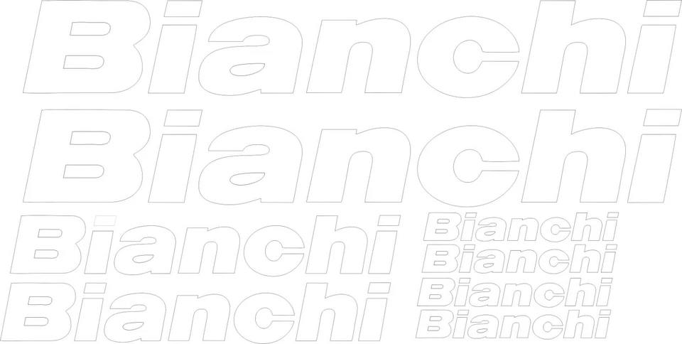 KIT 12 ADESIVI PRESPAZIATI BICI BIANCHI Adesivi QUATTRO STEMMI SCEGLI IL COLORE - Immagine 3 di 4