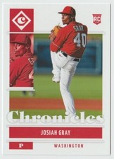 2022 Panini Chronicles #10 Josiah Gray RC - Washington Nationals