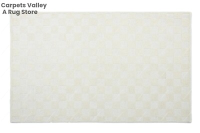 Gambit White Hand-Tufted Wool Handmade Area Rug Carpet for Home, Living, Bedroom