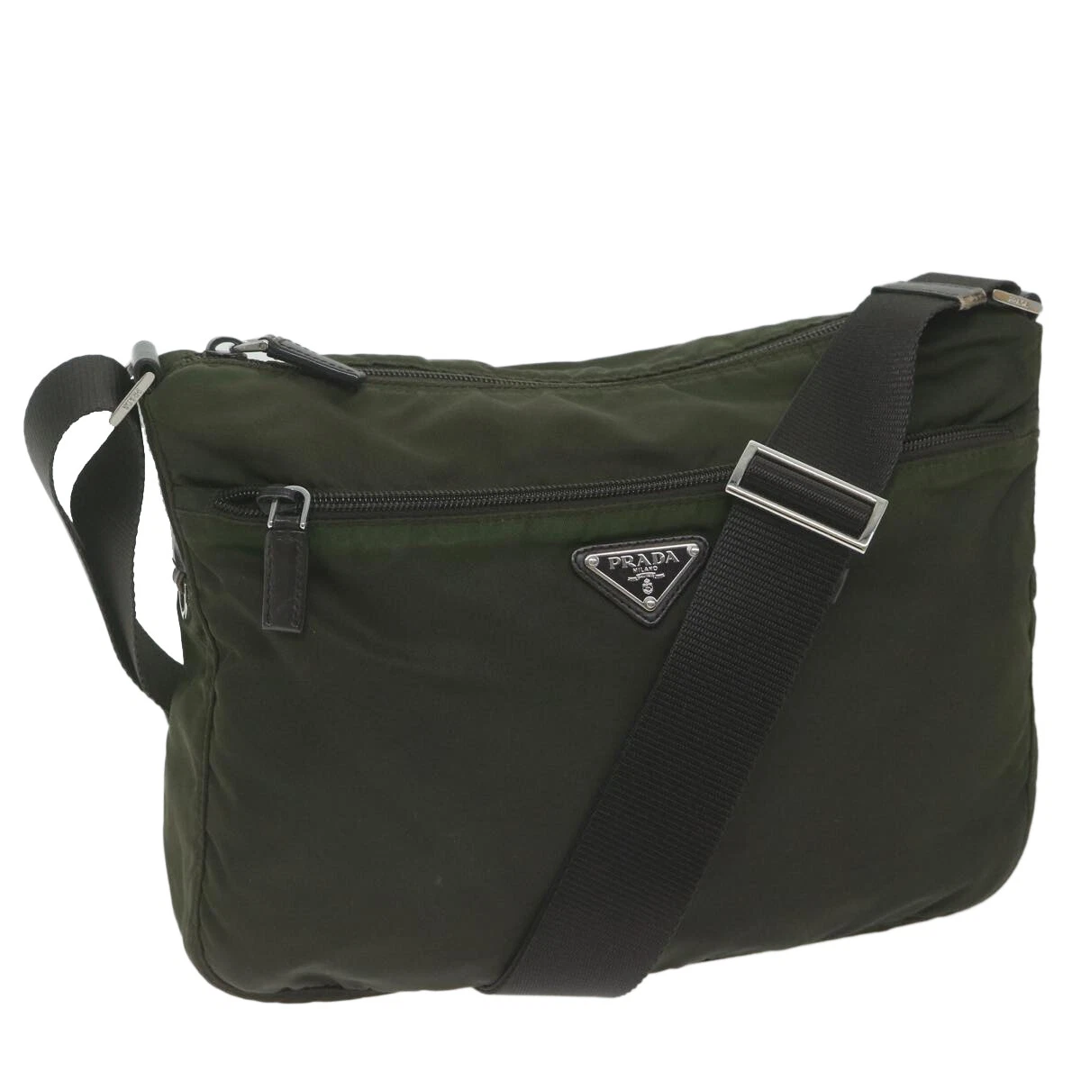 Prada top khaki bag